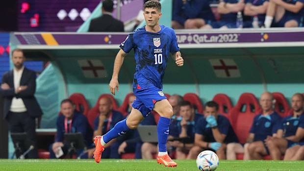 Christian Pulisic vs. England at the World Cup